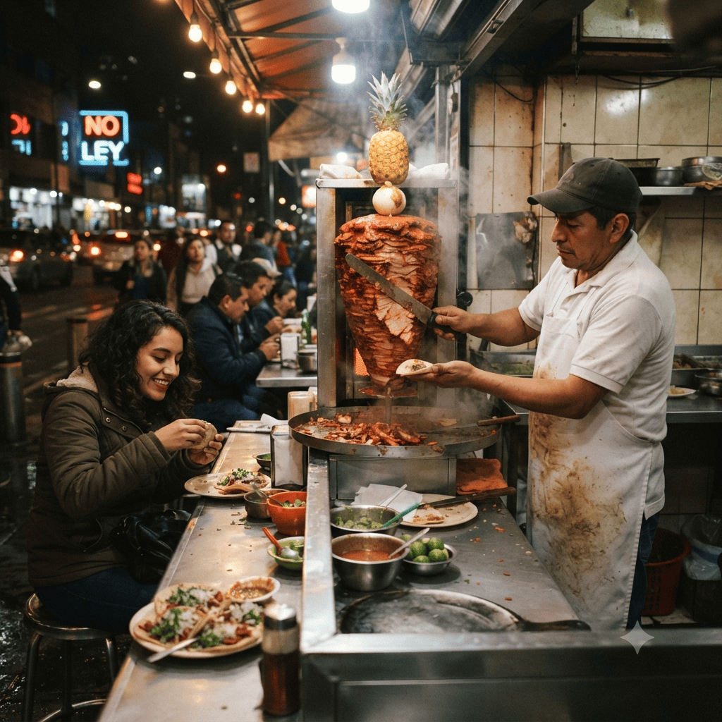mejores taquerías de pastor abiertas la 24 horas cdmx
