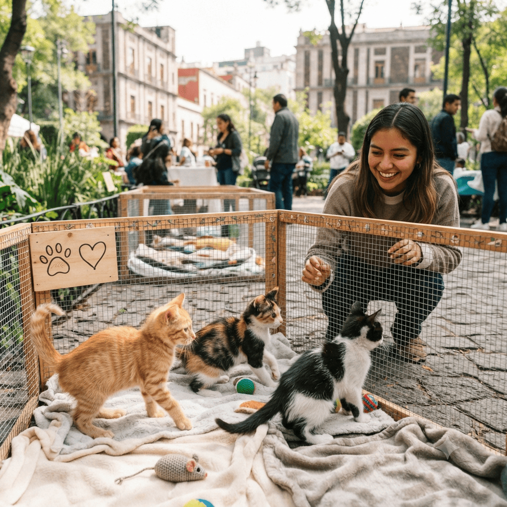 dónde adoptar gatos cachorros en cdmx