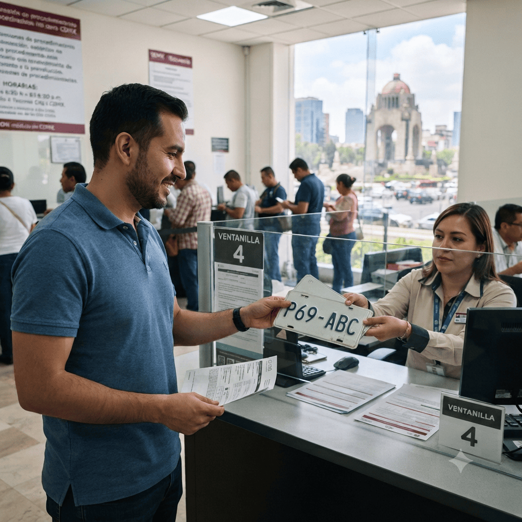 cómo recuperar placas retenidas en cdmx