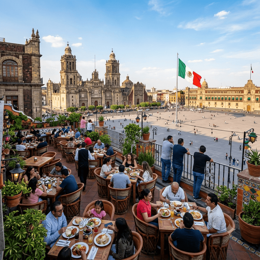 mejores restaurantes con terraza en el zócalo cdmx